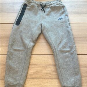 Nike Gray Tech Sweatpants with Tapered Fit